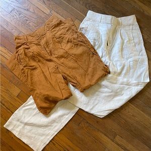 Everlane linen way high drape pant